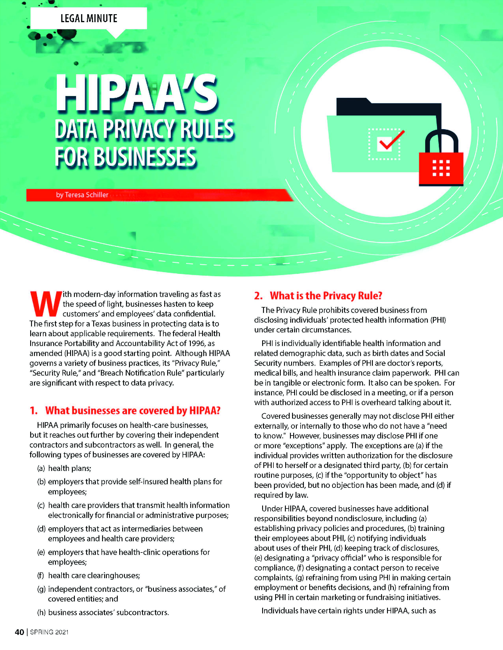 HIPAA’s Data Privacy Rules for Businesses