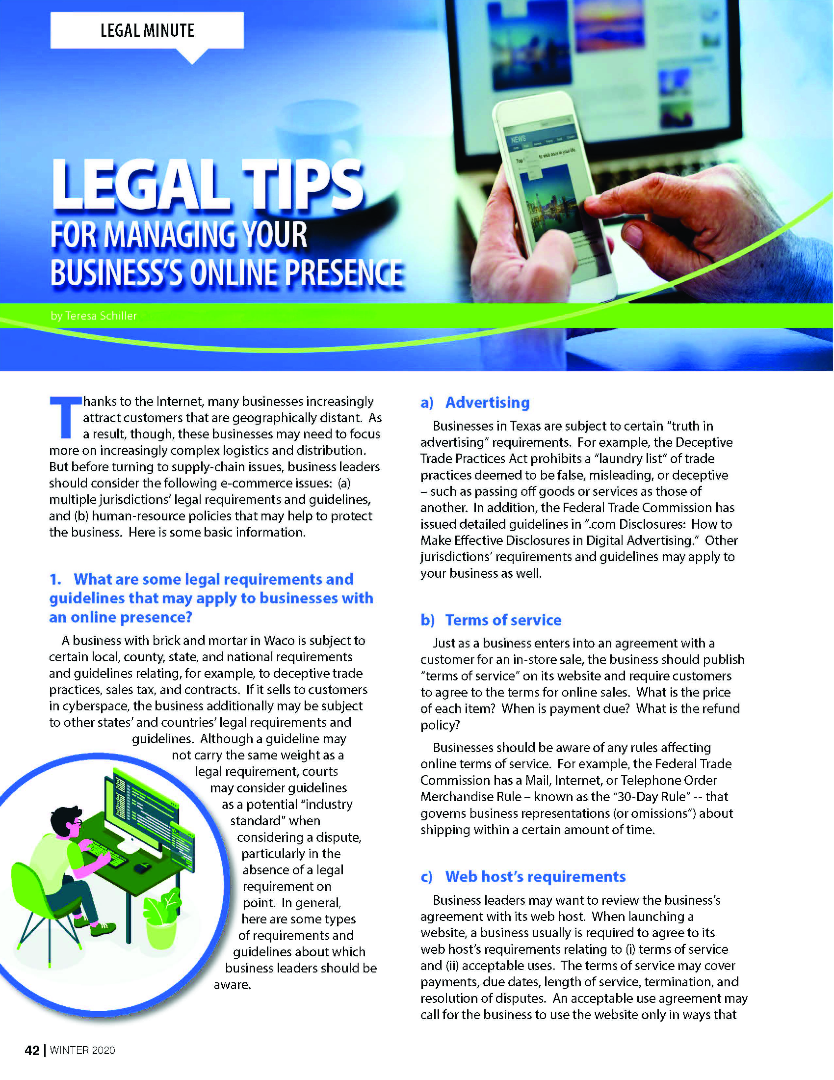 Legal Tips for Managing Your Business’s Online Presence