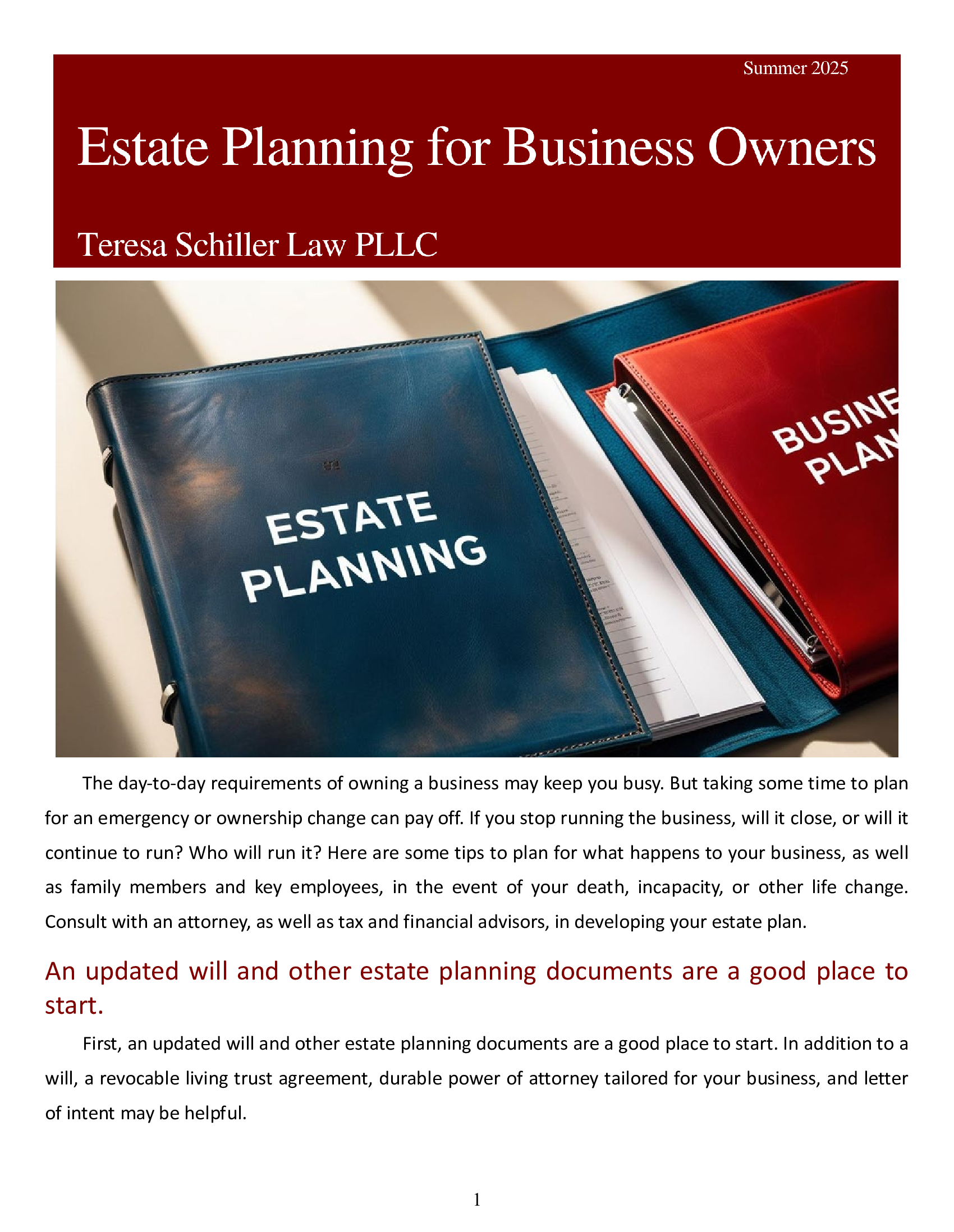 Estate Planning for Business Owners