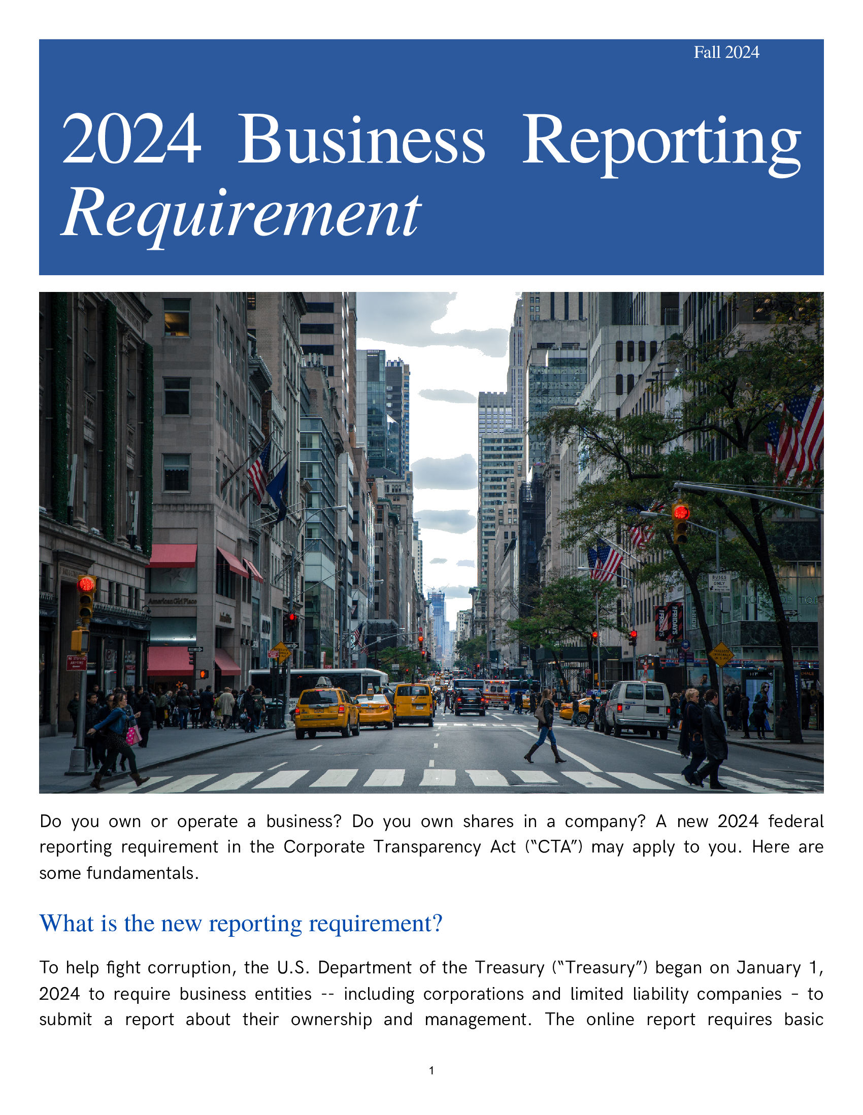 2024 Business Reporting Requirement