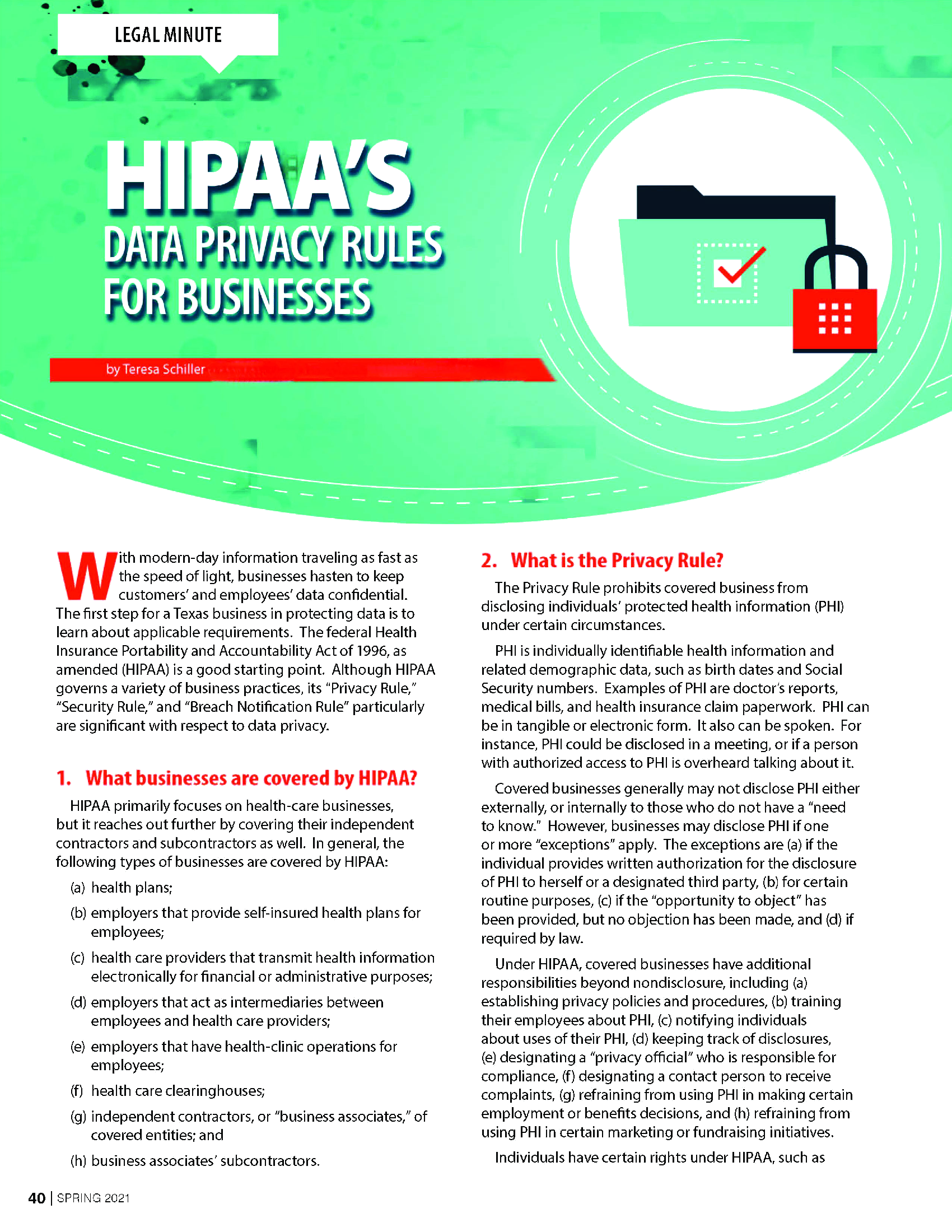 HIPAA’s Data Privacy Rules for Businesses
